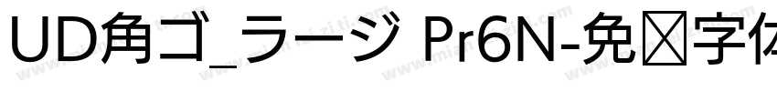 UD角ゴ_ラージ Pr6N字体转换